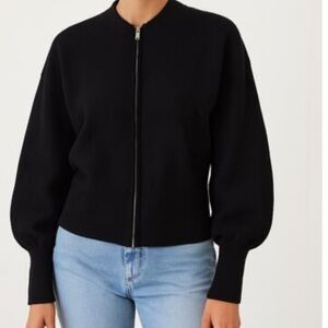 COS Fabulous Sweater Zip Front 100%wool